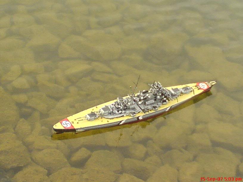 RC conversion OF 1/350 BISMARCK Battleship Team daddyHOBBY Radio