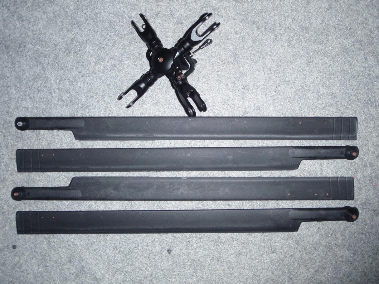 4 Blade Rotor Head n Scale blade for Apache Helicopter - Team ...