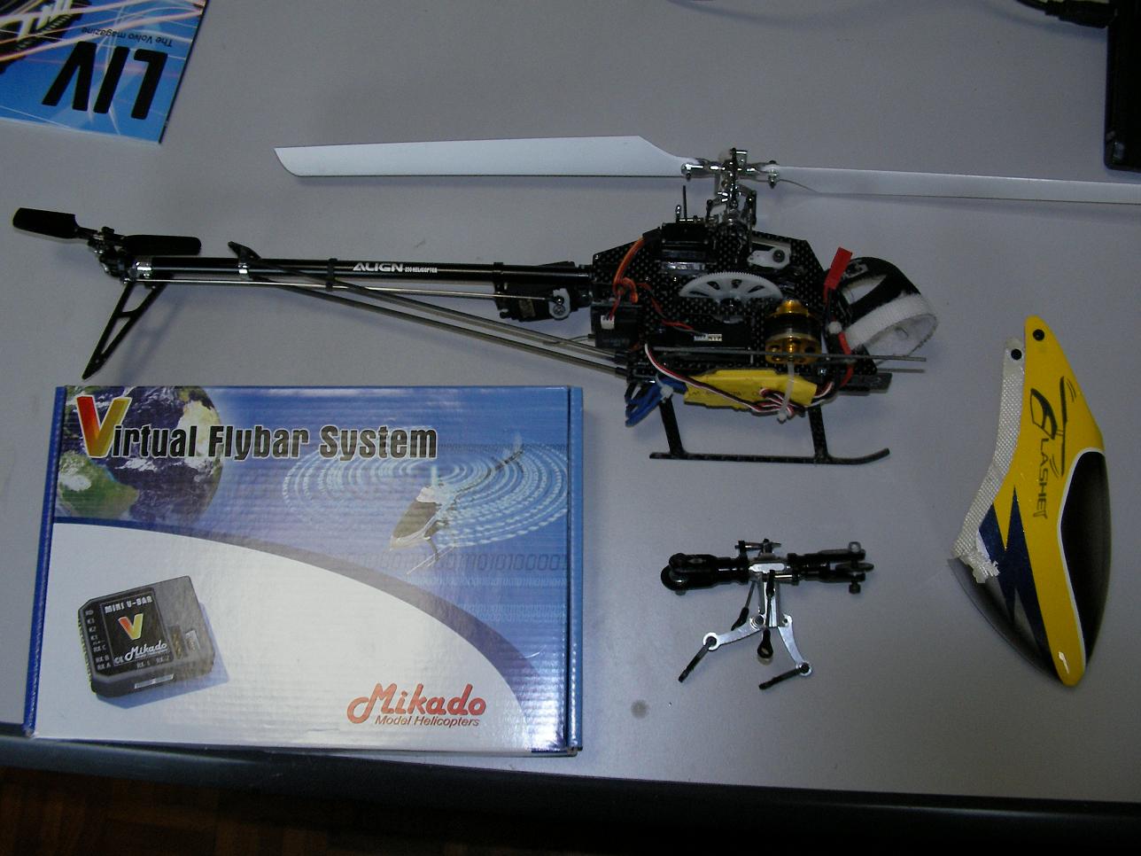 Super Deal 888 MiniVBAR, FBL heads,JR Servos, 250RTF, F3C body